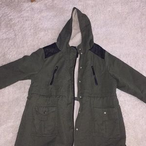Torrid army green winter jacket